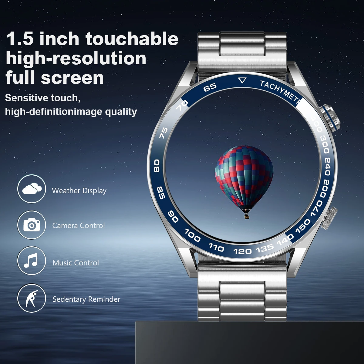 Reloj inteligente deportivo para hombre, pulsera resistente al agua con Bluetooth, llamadas, NFC, Pantalla AMOLED pulgadas de 2023, para HUAWEI y