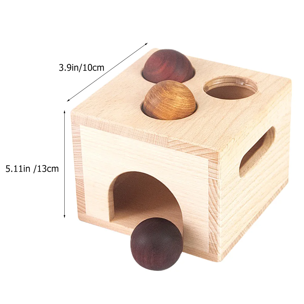 1 Satz 1 Satz pädagogischer Klopf für Kleinkinder von 1–3 Jahren, Hand-Auge-Koordinationsspiel aus Holz, farblich passendes Hammerspielzeug,