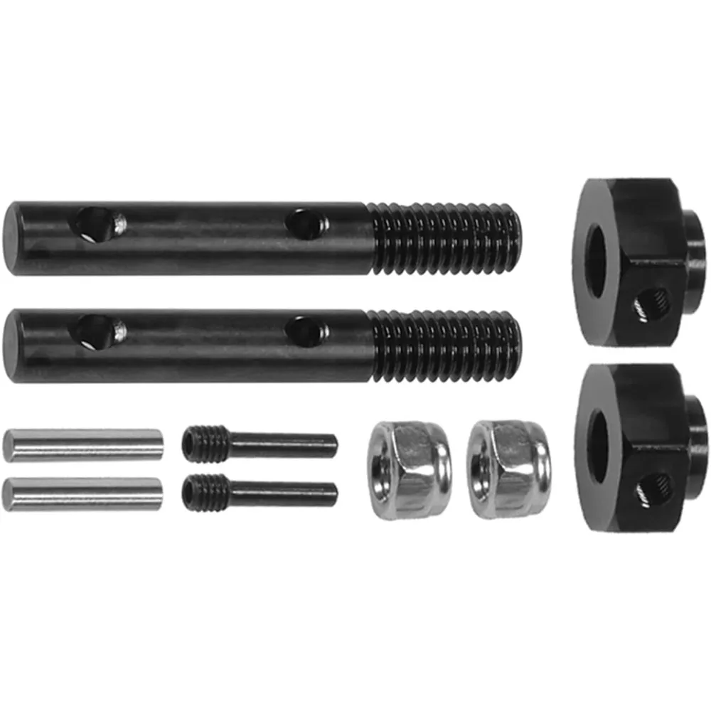 Steel Rear Thickened Capra Driveshaft 4.4mm UTB10 CVD Drive Shaft with Portal Stub Axles for1/10RC CrawlerAxial Capra F9Upgrades