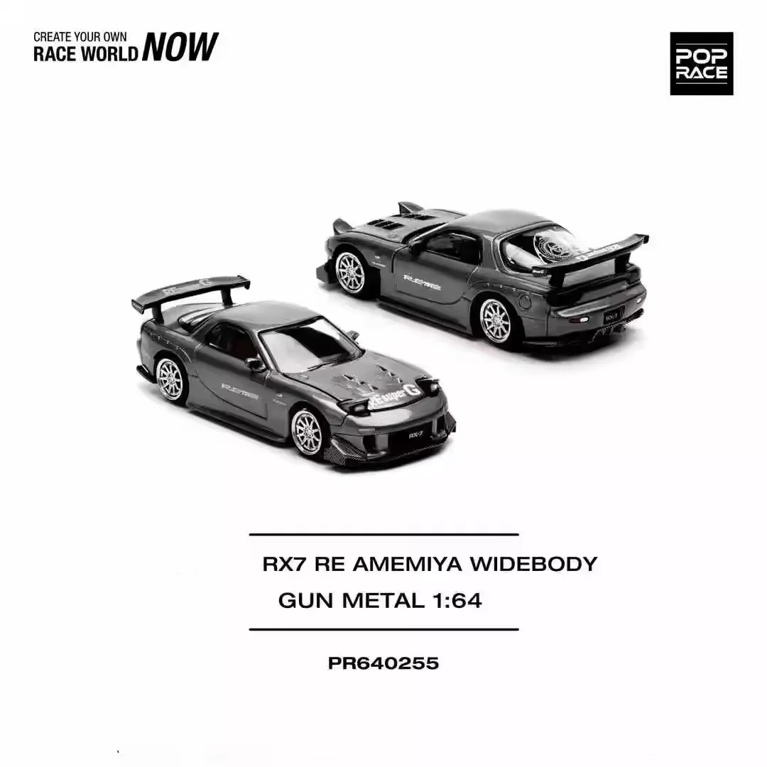 

Акции Pop 1:64 RX7 RE-AMEMIYA GUN Литая под давлением модель автомобиля металлического цвета в 2025 году
