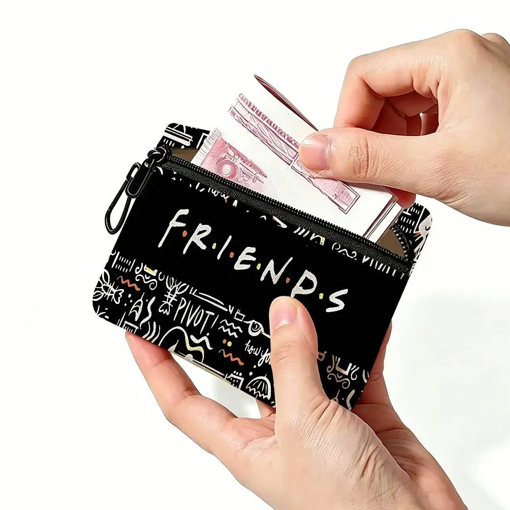 Classic F-Friends Series TV Wear-resistant Oxford Cloth Coin Purse Portable Backpack Hanging Card Storage Bag view 3