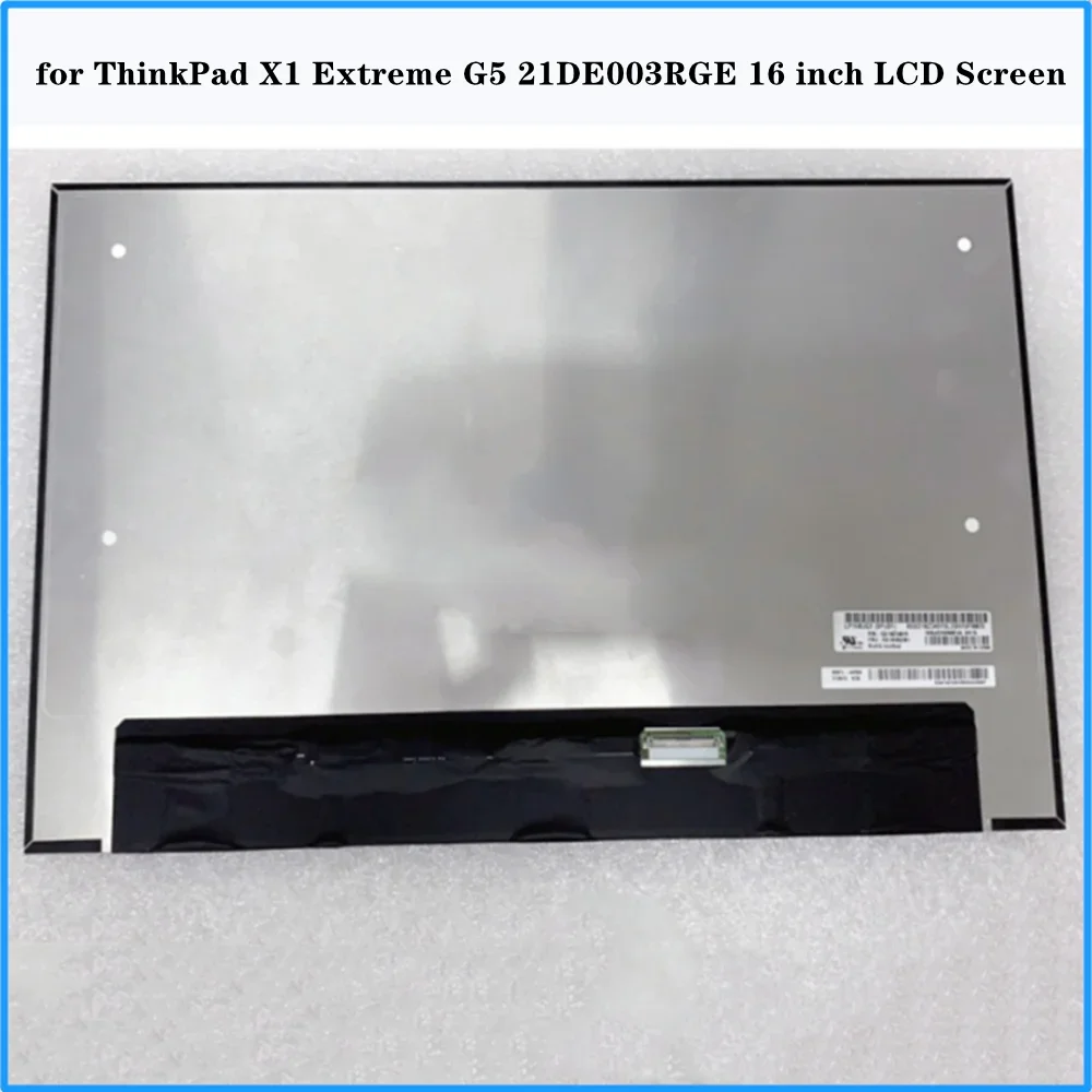 Écran LCD fin pour Lenovo ThinkPad bronchExtreme G5 21DE003RGE, panneau IPS, non tactile, 16 pouces, 4K UHD, 3840x2400, 60Hz, 40 broches