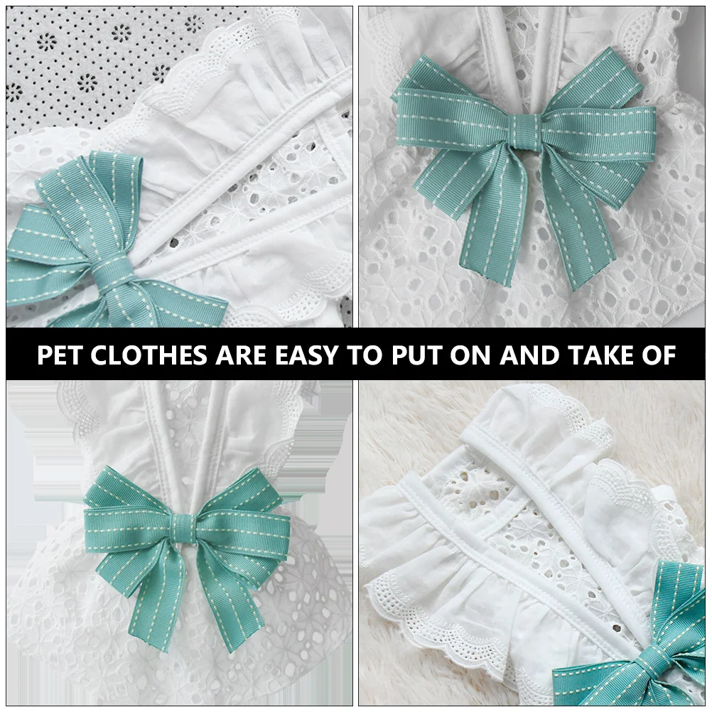 

Dog Clothes Cute Skirt for Toy Breeds Lightweight Fashion Durable Costume Pet Dresses Comfortable Cotton Dogwear for Summer