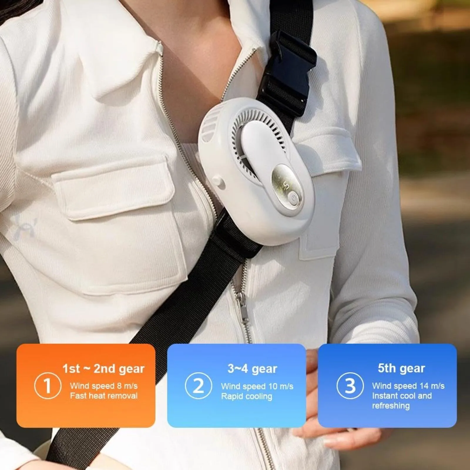 

Портативный уличный высокоскоростной подвесной вентилятор, прочный ручной легкий поясной вентилятор, легко носить с собой, вентиляторы для бытовой техники