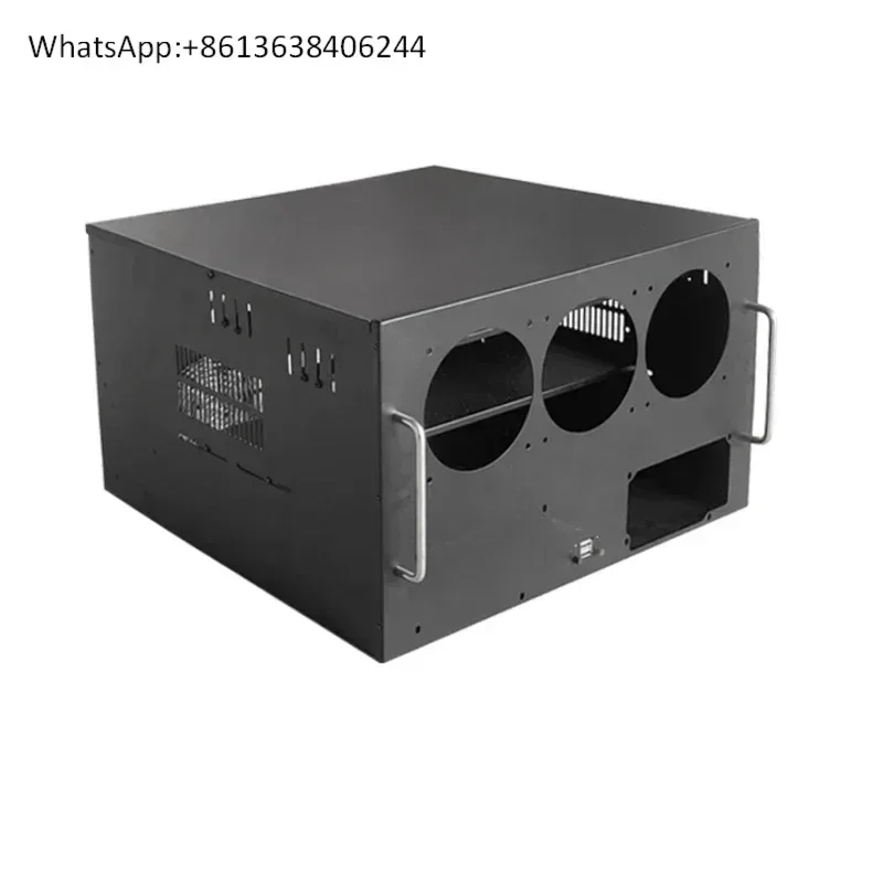 

Майнинг-машина 6-8 карт для BTC ETH Prlatform Dual Power Bit 6U Mining- Rig Frame Server Case 6GPU 8GPU