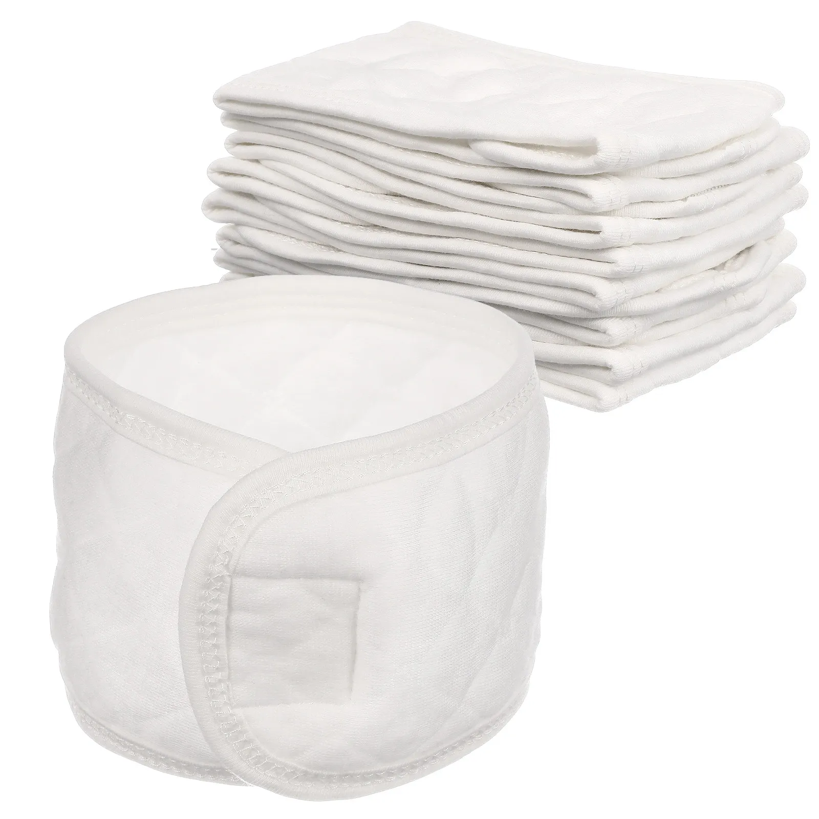 8Pcs Premium Cotton Infant Bellyband Newborn Navel Belt Baby Belly Button Band for Abdomen Warmth Night Sleep Diaper Time