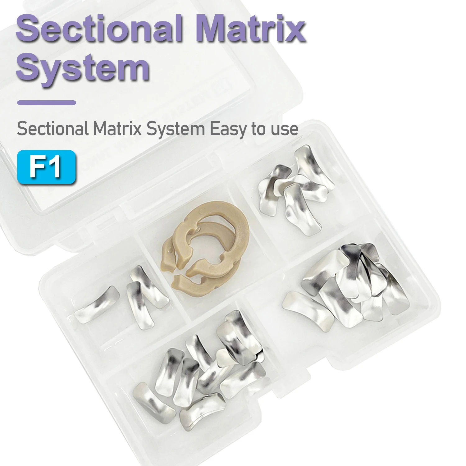 Dental Sectional Matrix Contoured System Metal Matrices Dentistry Matrix Band Resin Clamping Seperating Ring Autoclavable