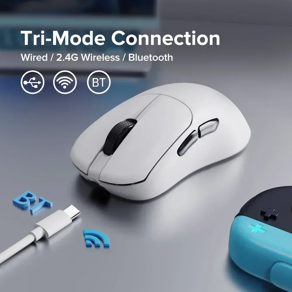 Imagem -03 - Mouse sem Fio para Jogos Pro Ratos Ergonômicos Leves Doca de Carregamento Rgb 26000dpi Taxa de Pesquisa 8k para pc Gamer Paw3395 Delux-m500