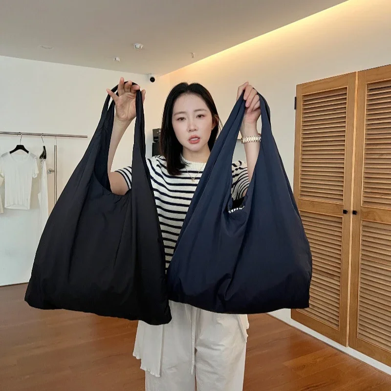 2024 Summer New Shopping Canvas Bag Large Capacity Shoulder Tote Bags for Women Summer New Handbag image 2