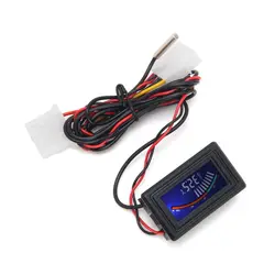 Digital LCD Thermometer Temperature Meter Gauge Molex Panel Mount C/F PC  AOS