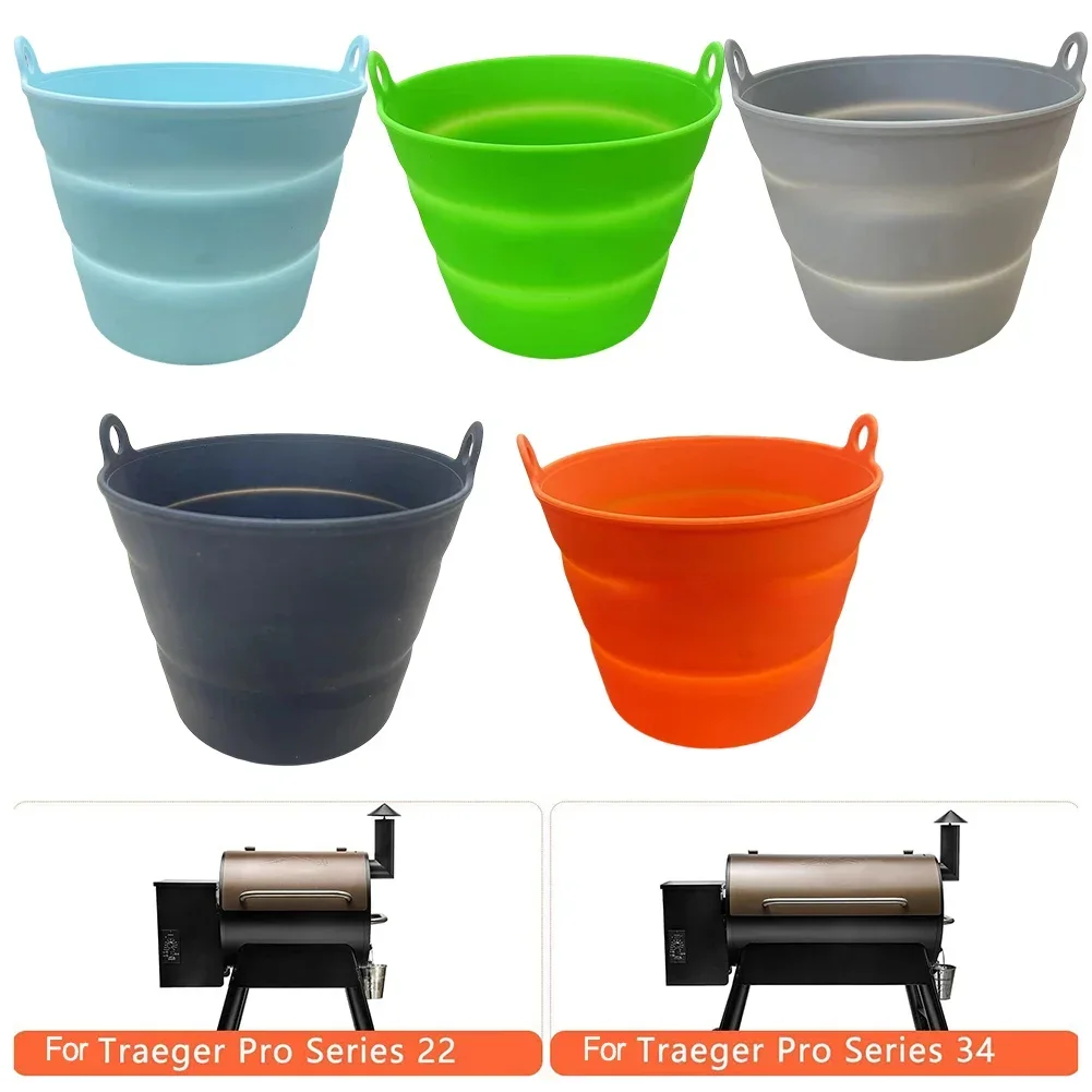 Reliable and Environmentally Friendly Silicone Liners for For Traeger Grease Buckets Compatible with 22 Series Grills