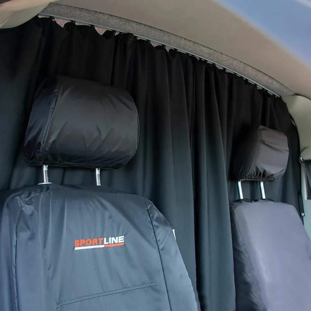 Car Privacy Curtain RV Cabin Front Rear Partition Curtains Camper Van Curtains For Fiat DUCATO Volkswagen T5T6 Ford TRANSIT