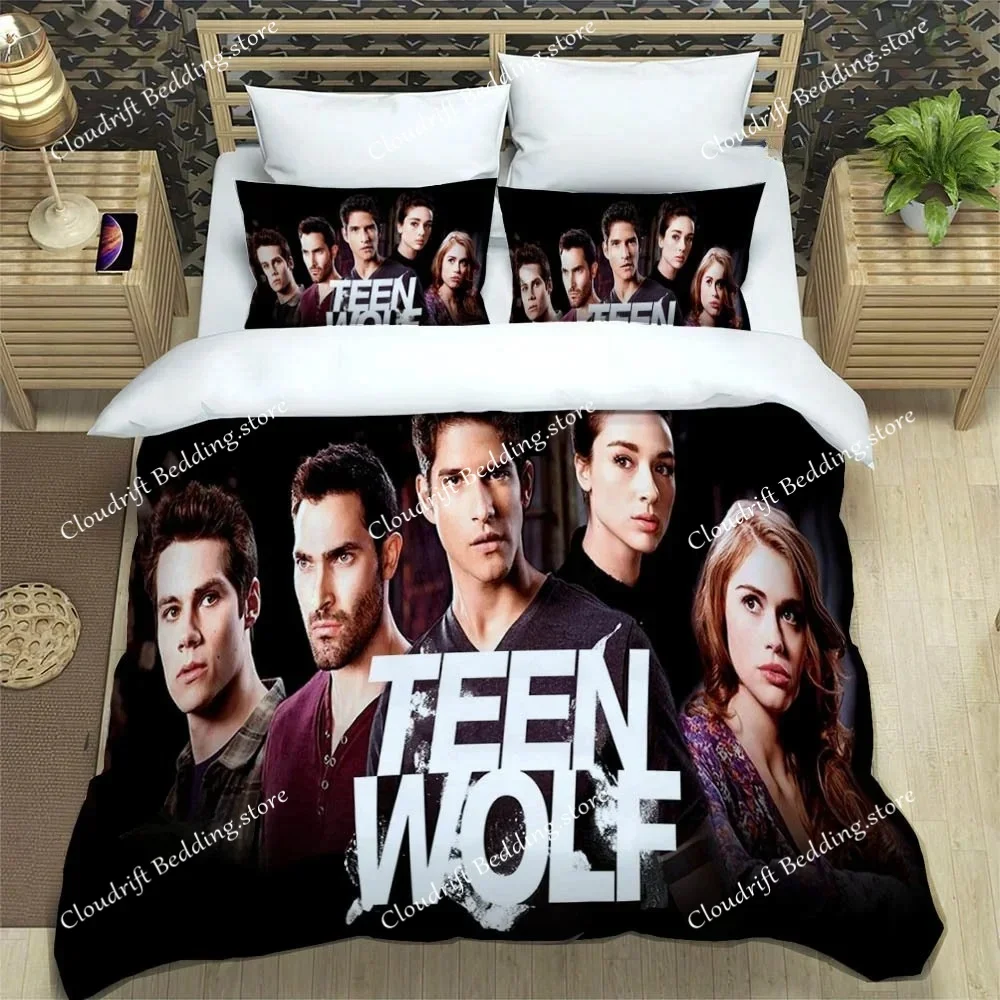

Fashion TV Series Teen Wolf Bedding Set Single Twin Full Queen King Size Bed Set Adult Kid Bedroom Duvetcover Set Home Textile02