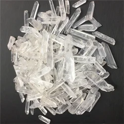 100g  Natural Clear Healing Crystal Stone Quartz Single Natural Clear Column Decoration Pointed Collectables DIY Craft Random Si