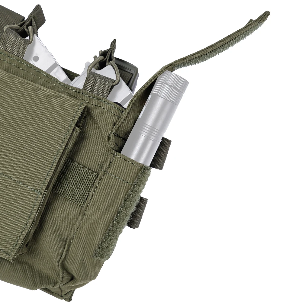 SINAIRSOFT-plataforma de pecho táctica 5,56, bolsa de revista con cartel Compatible, bolsa Mag multicamuflaje de nailon para chaleco de caza de Paintball Airsoft