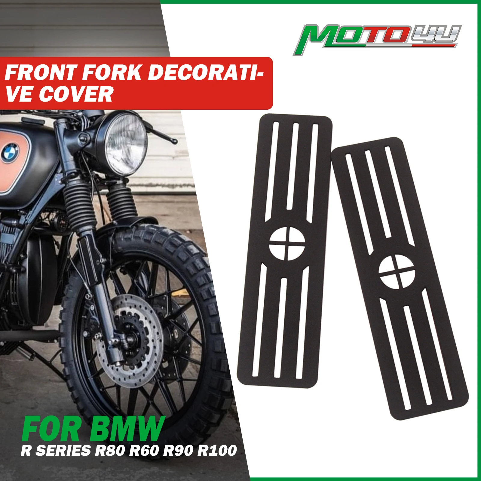 2PCS For BMW R Series R80 R60 R90 R100 Front Fork Decorative Cover Cafe Racer Motorcycle Modification Accessories
