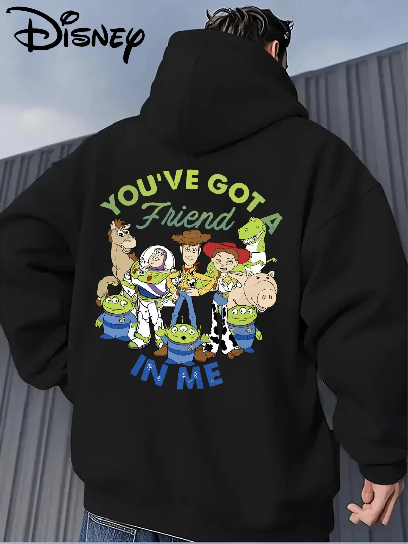 

Disney Toy Story Woody Pattern Men's Hoodie Autumn Winter Casual Unisex Pullover Sweatshirt Tracksuit Clothing Hoody Oversized