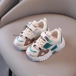 Spring/Autumn Fashionable Soft Casual Breathable Comfort Lace Up Walking Shoes Sneakers Children's Light Sports Shoes Kids