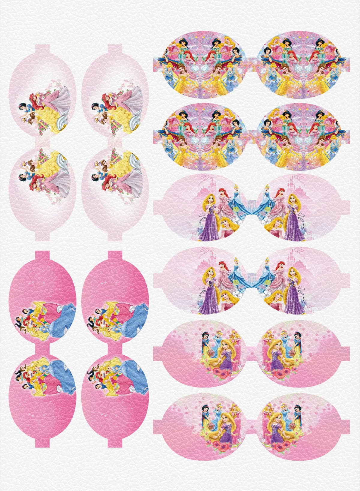 

Disney Princess Cartoon Bowknot Shape Lychee Faux Leather Sheet Crafts DIY Handmade Kids Hair Bow Materials Decoration 30x22cm