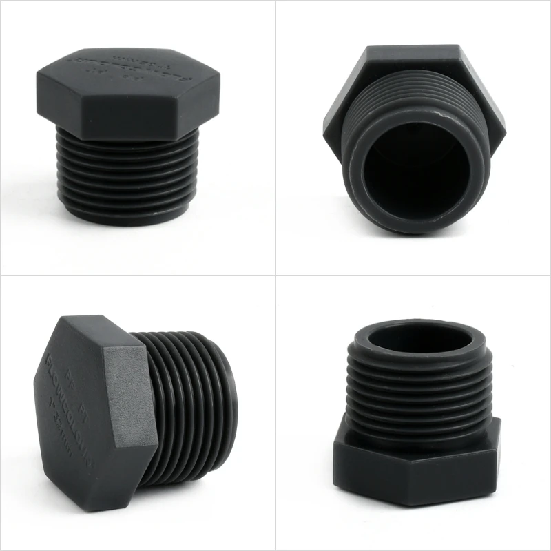 1~15PCS 1/2 3/4 1 Male Thread PP Plug PVC Pipe PT Standard Screw Plug Micro Irrigation Fitting Water Pipe Fittings Tube End Caps