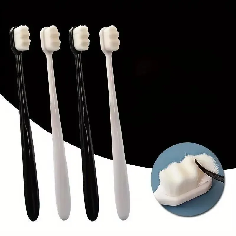 10/20 piezas cepillo de dientes suave con millones de cerdas Nano para adultos, limpieza profunda de dientes, cepillo de cuidado bucal portátil