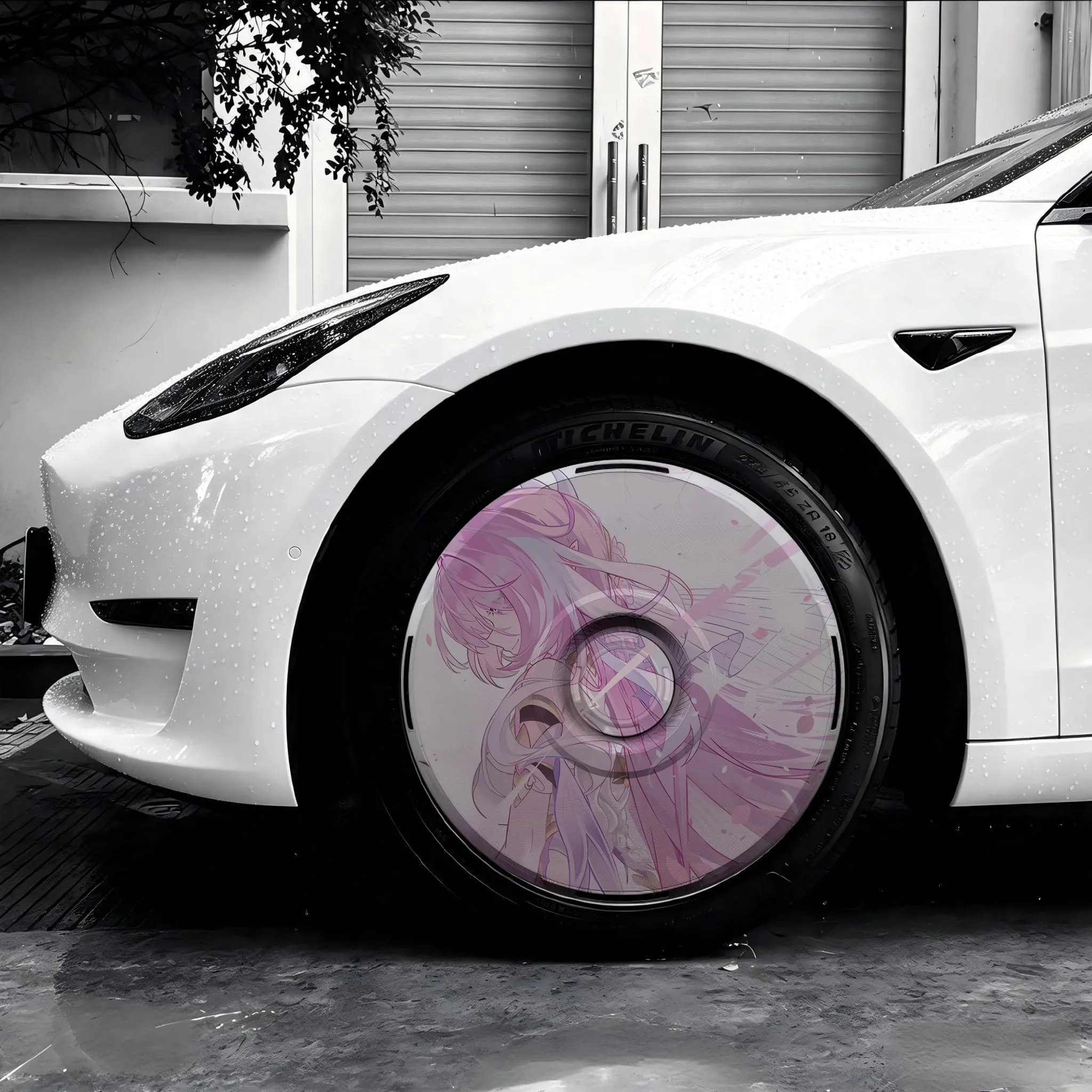 [ALICIA] Suitable for Tesla Wheel Hubs, Protective Covers, Model Y/Model 3/Model YL, with Multiple Patterns to Choose from, 1pc