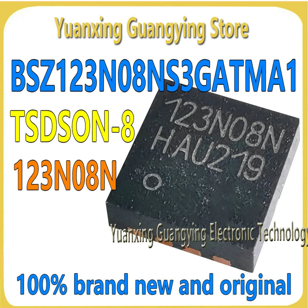 (10 pieces) BSZ123N08NS3GATMA1 BSZ123N08NS3G 123N08N TSDSON-8 80V 56A N-channel MOSFET chipset 100% brand new