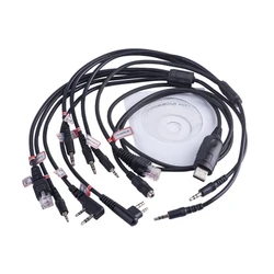 8 in 1 USB Programming Cable for Baofeng for Motorola Kenwood TYT QYT Radio