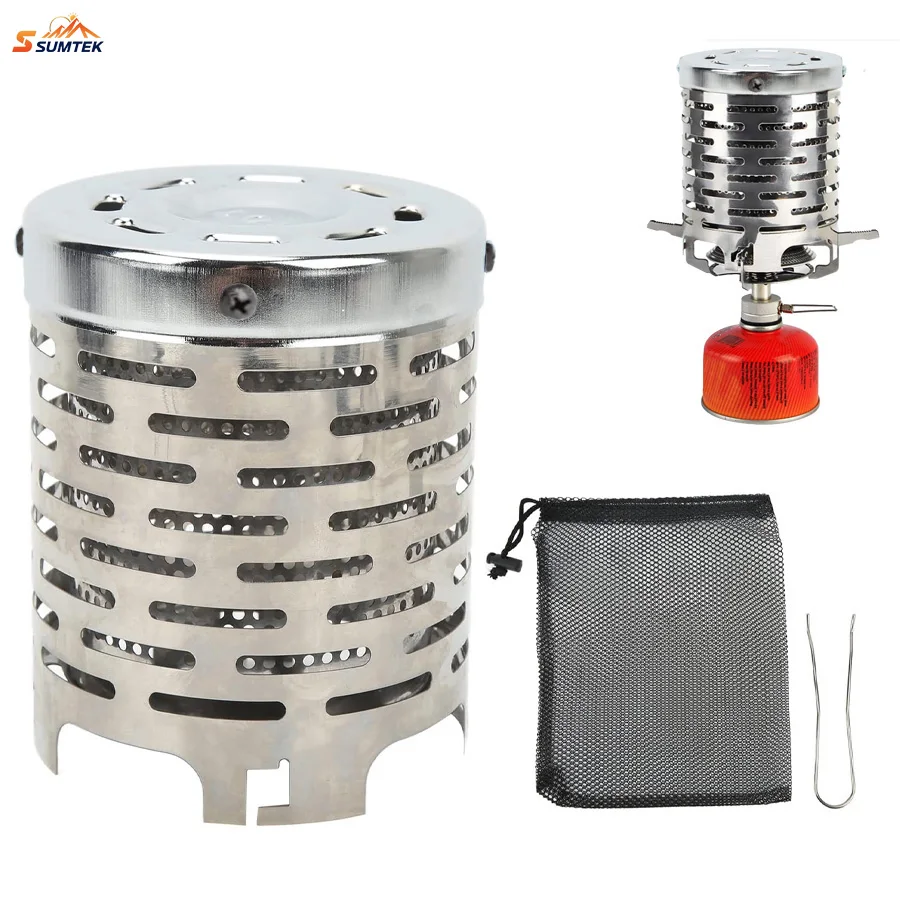 

Stove Heating Cover Mini Heater Lamp for Hiking,Stainless Steel Heater Stove Tent with Handle Portable Warming Outdoor