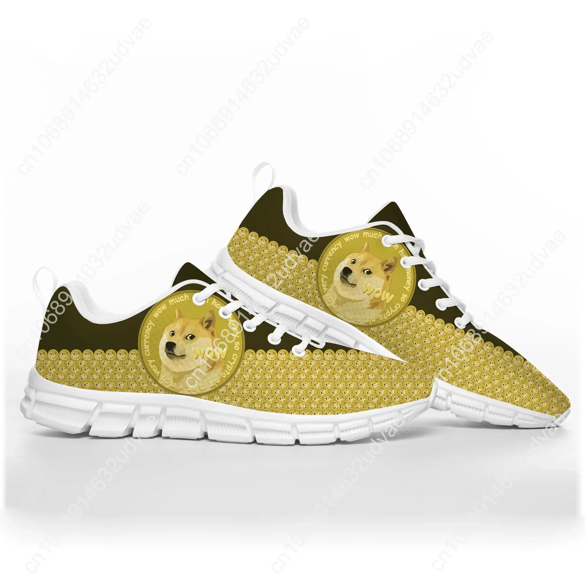 Dogecoin Crypto Currency Dog Coin Miner Sports Shoes Mens Womens Teenager Sneakers Custom High Quality Couple Shoe