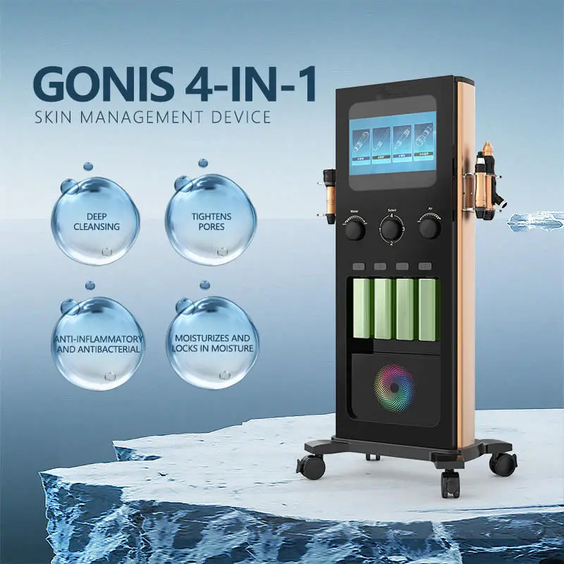 Professional  Skin Massager 4-in-1 Hydrated H2O2 Oxygen Facial Care Device, Firming and Cleansing Device