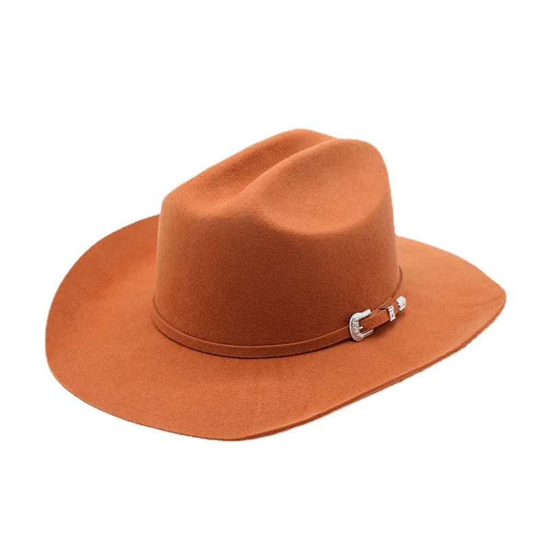 Hot Sale wollen cowboyhoed Ridderpet Jazz-hoge hoed voor heren Hot Sale in Europa en Amerika Herfst- en winterhoed