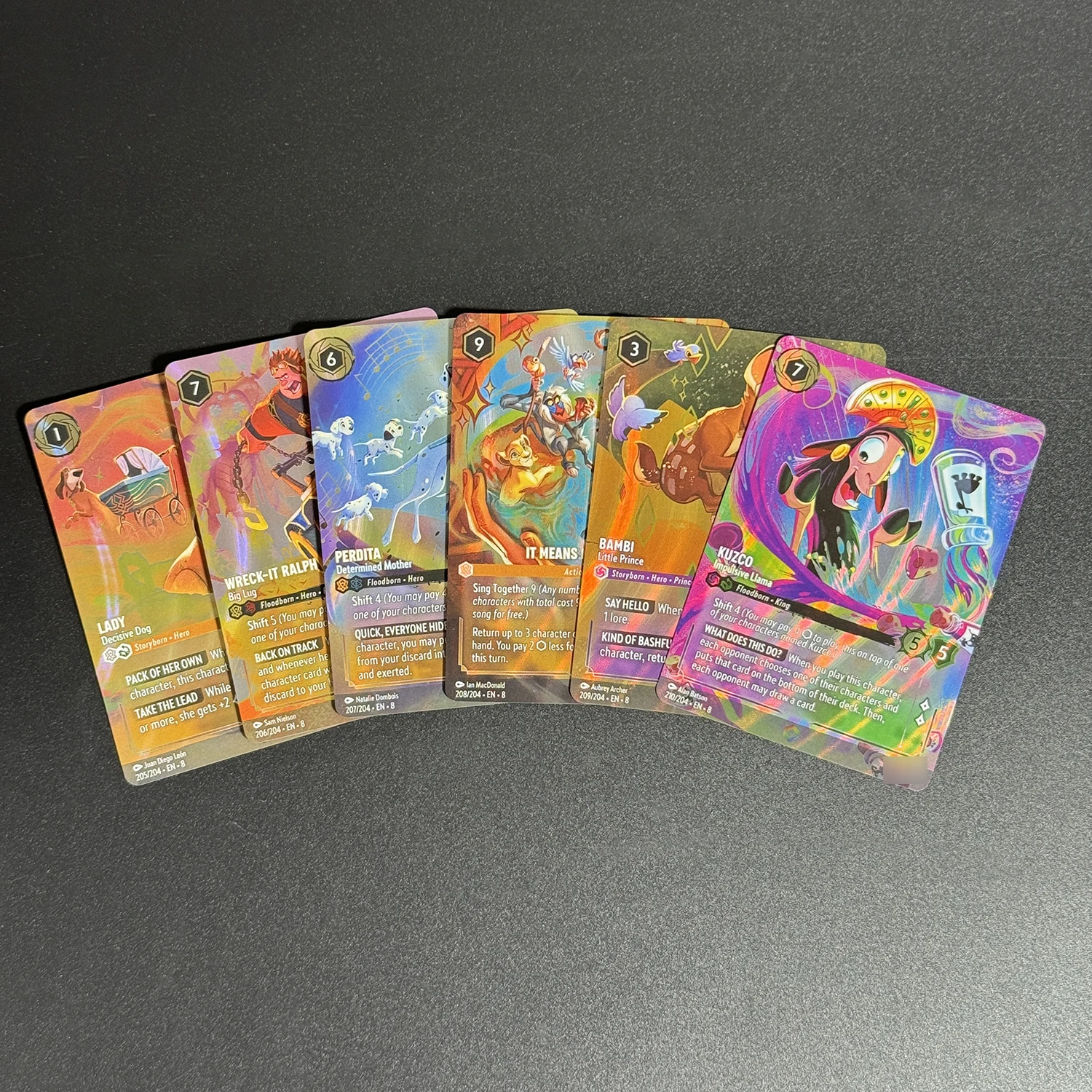Lorcana Enchanted Foil Whole Set (55Cards/Set) Chapter 8 ENGLISH Cards Reign of Jafar Foil TCG Proxy Stitch Rapunzel Board Games