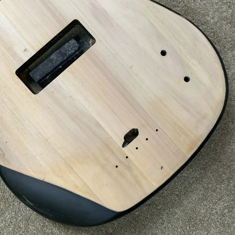 IB049 Custom Order Solid Basswood Materials for Electric Bass Body Unfinished with Paint Problems DIY Replace Bass Parts