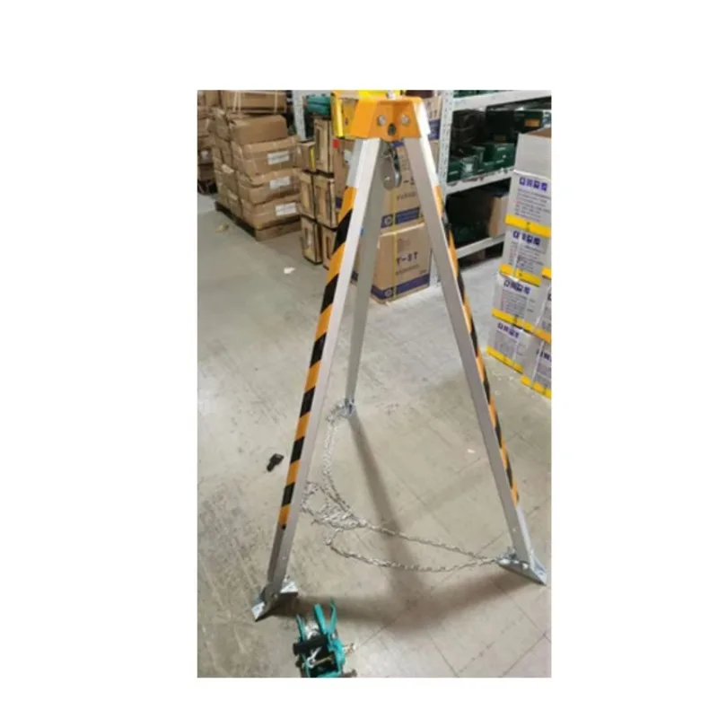 

Tripod for Rescue From Enclosed Space With Test Report With Self Locking Lifeline and Safety Harness