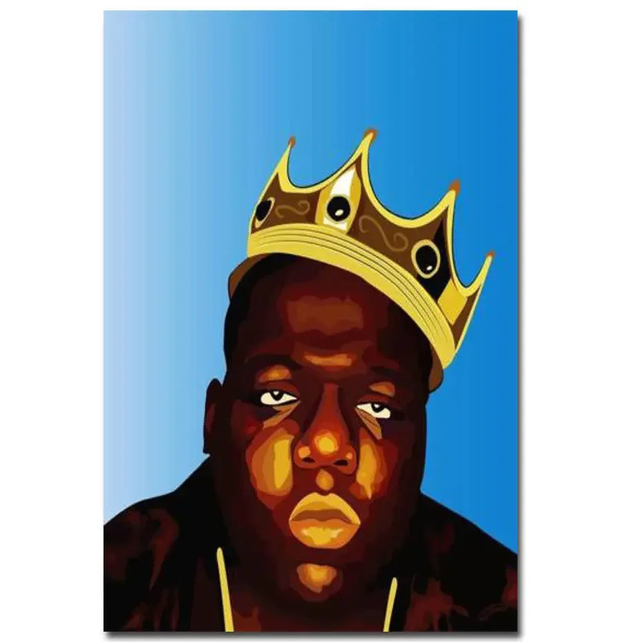 Hot Notorious B.I.G Biggie Smalls Music-Silk Art Poster Wall Sticker Decoration Gift