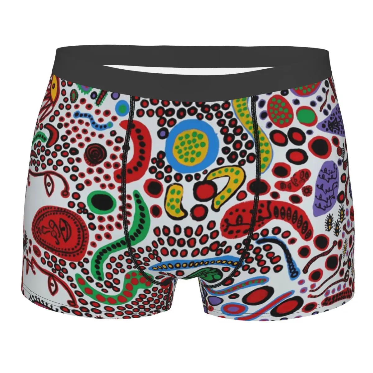 

Yayoi Kusama шорты-боксеры с абстрактным лицом, мужские мягкие трусы с 3D принтом, трусы