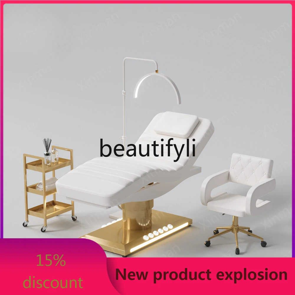 

Electric beauty bed Lifting tattoo bed Micro-adjustment massage tattoo embroidery Eyelash multi-functional tattoo embroidery