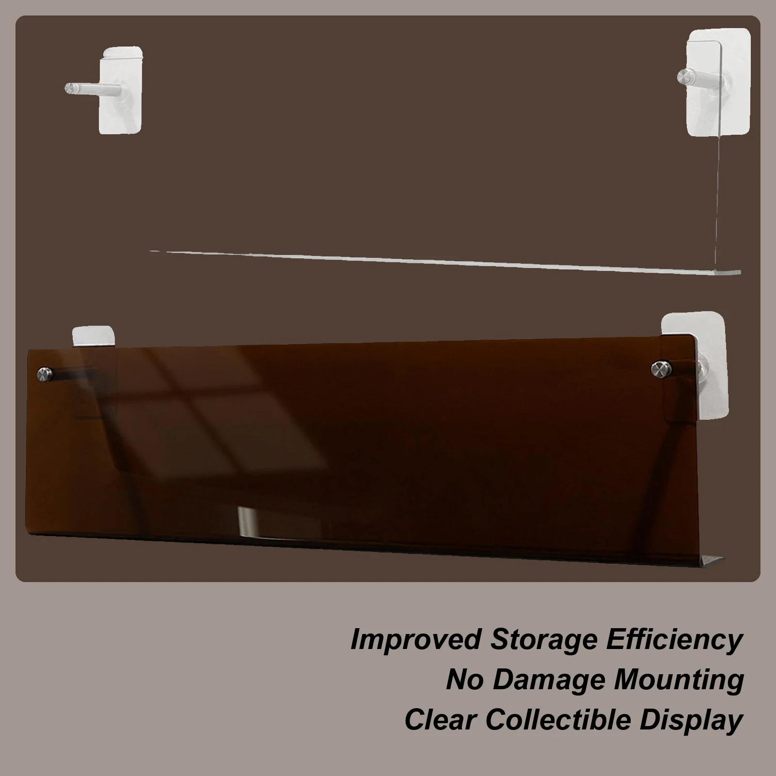 

2 шт. настенных держателя для альбомов, прозрачная самоклеящаяся полка для журналов, акриловый держатель для пластинок, держатель для альбомов, полка без сверления