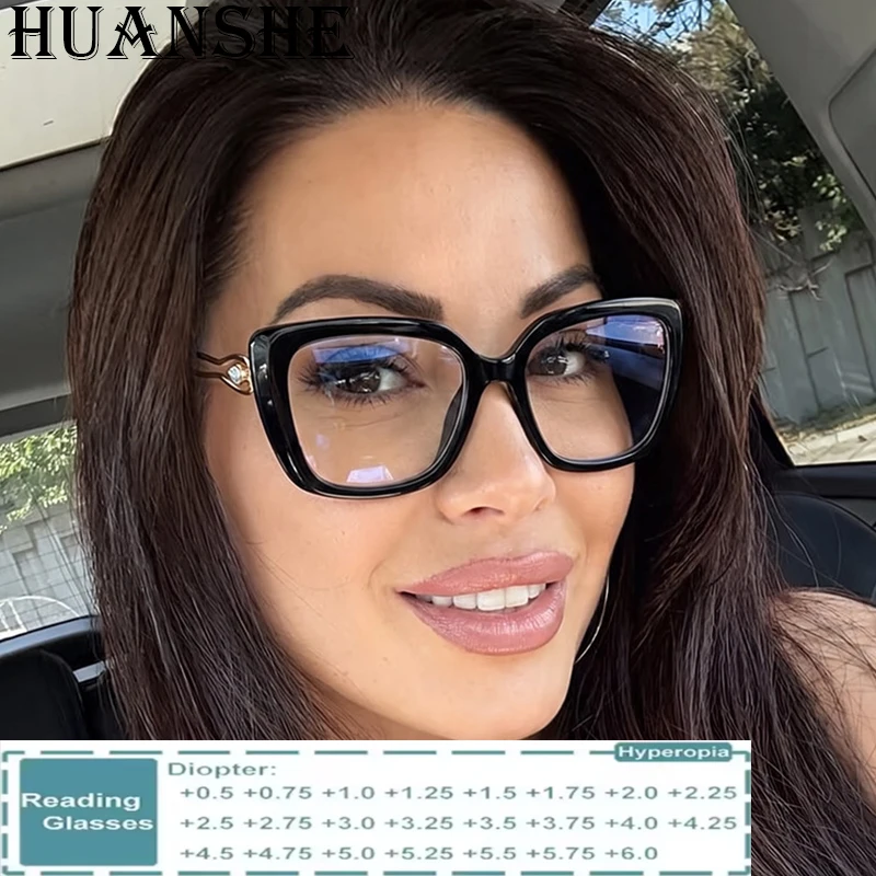 New Casual Square High Sensitivity Blue Light Glasses Ladies Elegant Fashion Personality Reading Glasses Custom Myopia Glasses