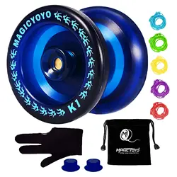 Magicyoyo ansprechende yoyo K1-Plus mit yoyo sack + 5 saiten und yo-yo handschuh gif, blau