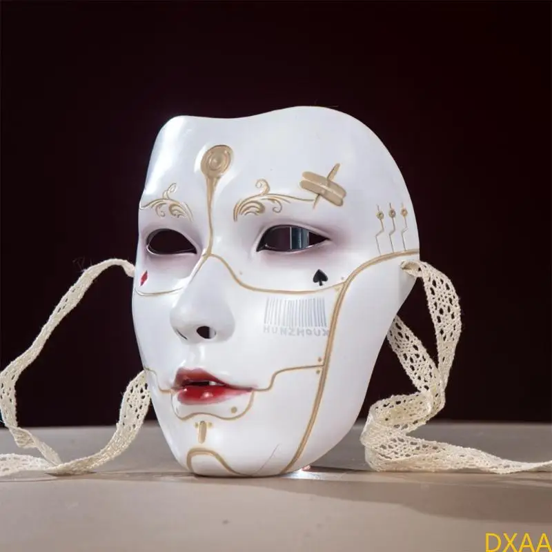 DXAA 기계식 맨 마스크 마스크 마스크 풀 페이스 마스크 성인 할로윈 코스프레 마스크