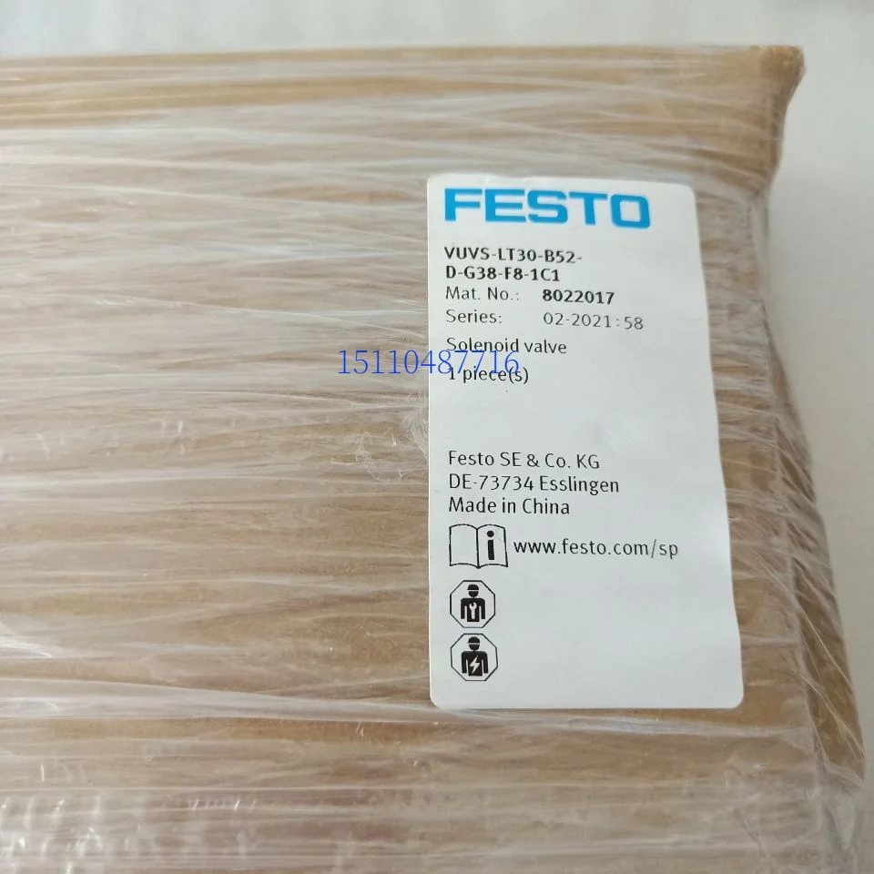 

FESTO Электромагнитный клапан Festo-1c1802201 7 Vuvs-lt30-b52-d-g38-F8.