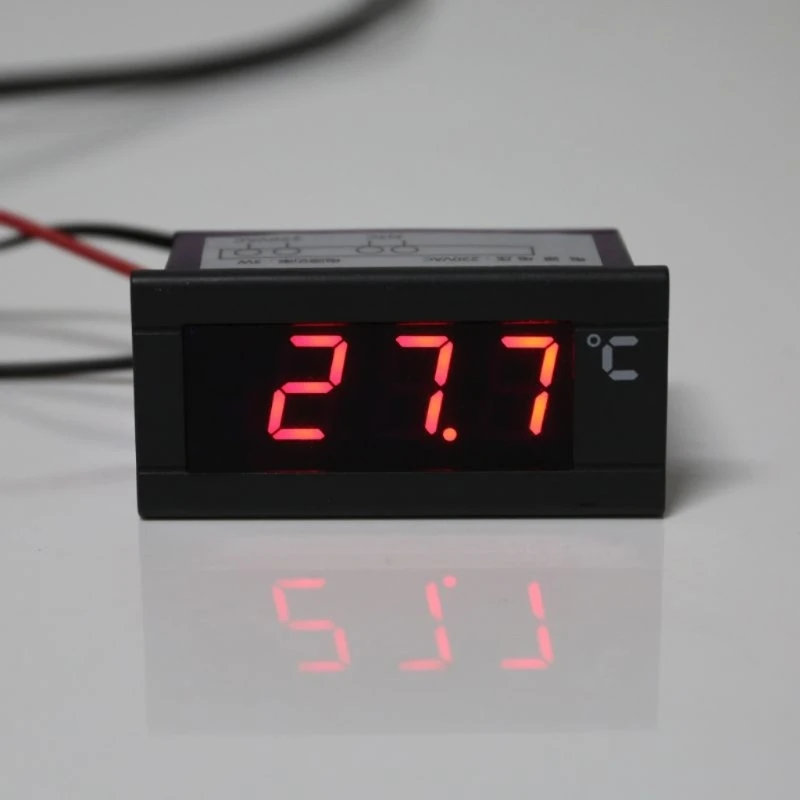 

5pcs Professional Digital Embedded Thermo meter Refrigerator Freezer Temperature Display Panel 220V