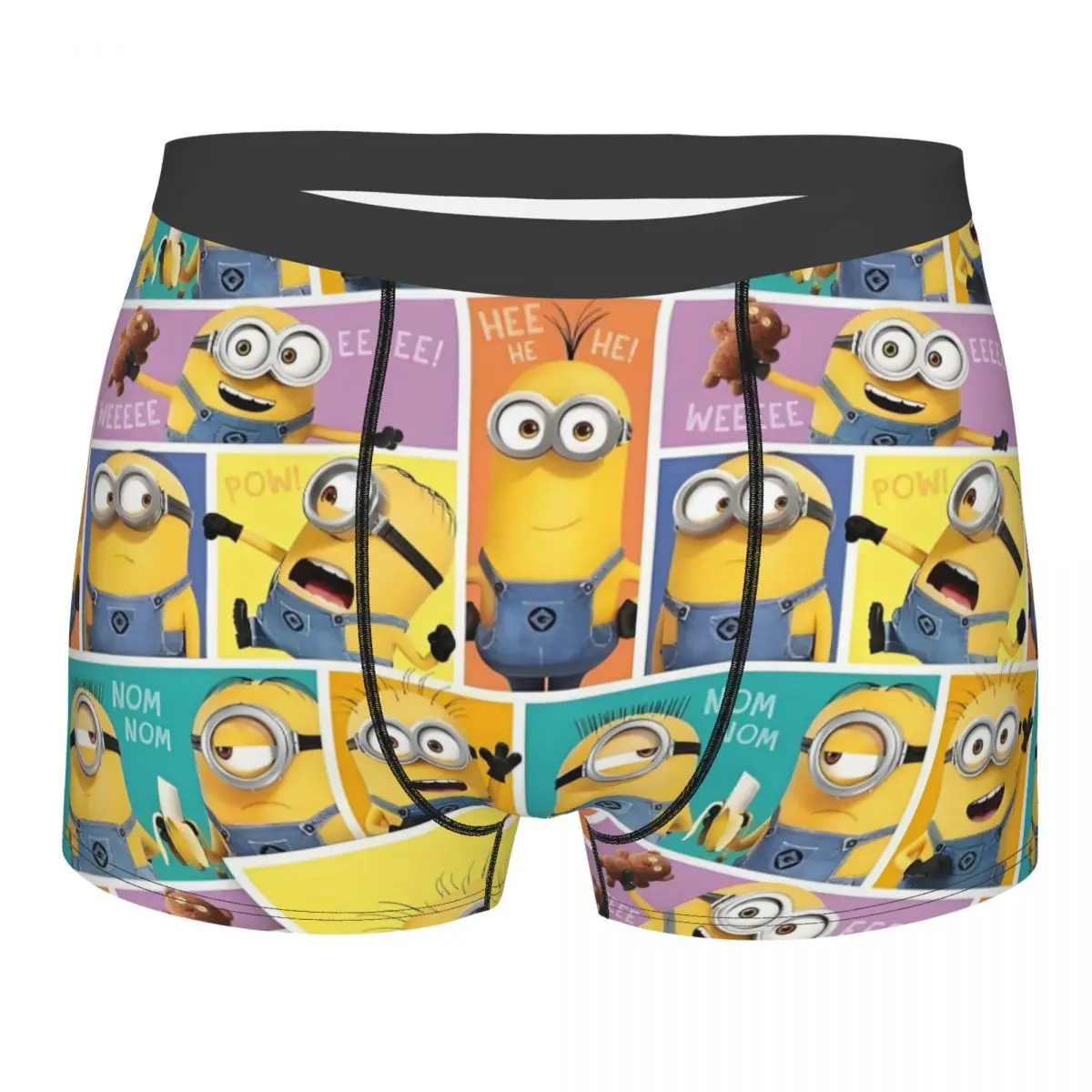 

Custom Cool Minions The Rise Of Gru Cartoon Boxers Shorts Panties Men's Underpants Breathable KawaiiAnime Film Briefs Underwear