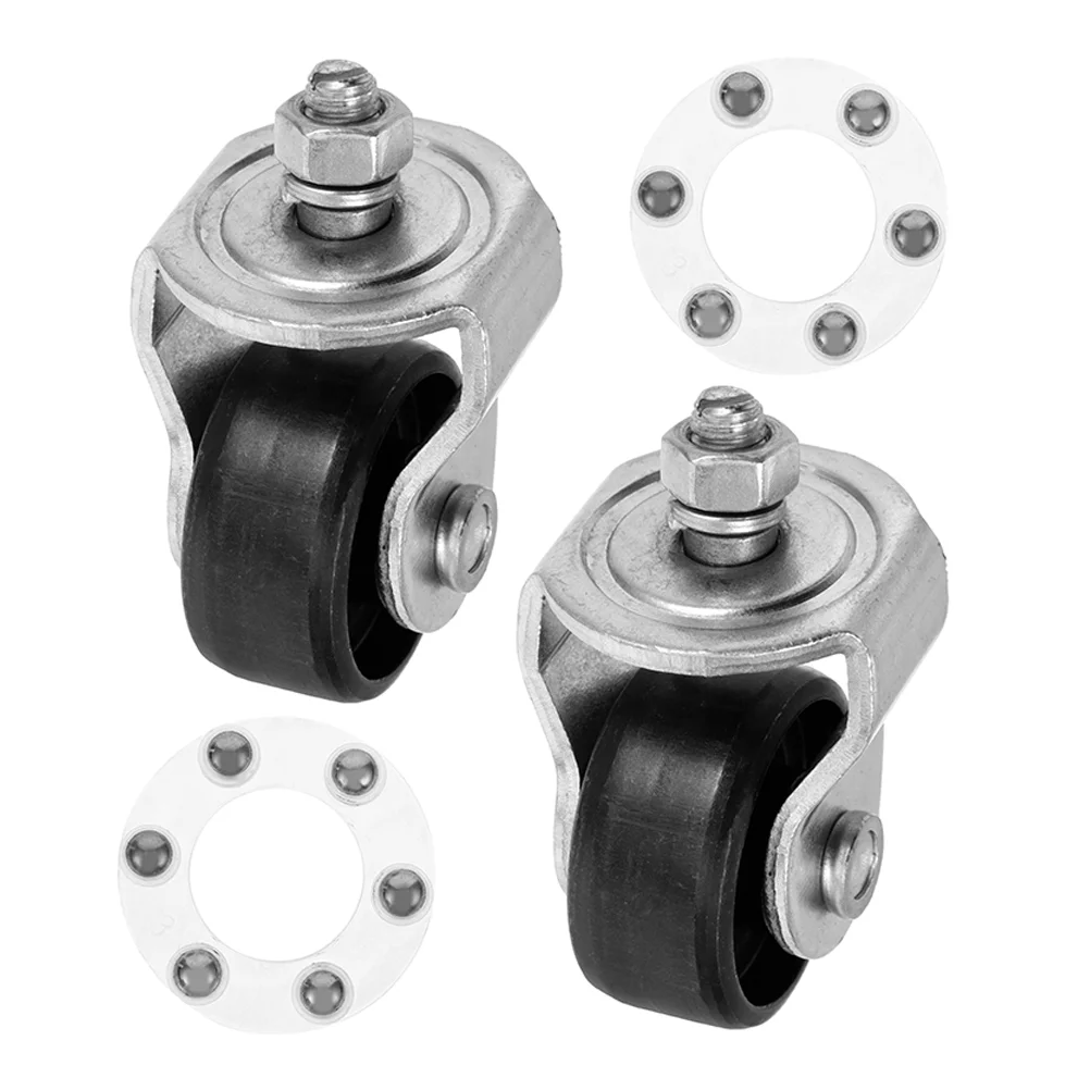 2 Pcs Jack Caster Wheel Wheels Truck Heavy Duty Replacement Floor Casters Steel