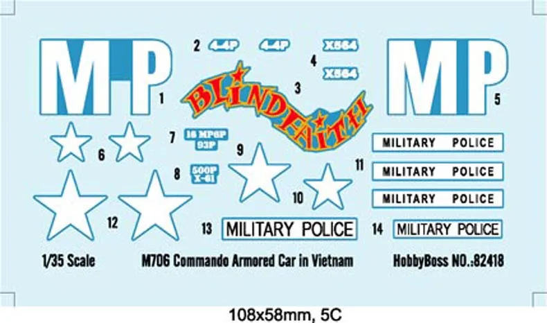 Hobbyboss-us m706コマンドー装甲車、プラスチック製組み立てモデルおもちゃ、ベトナムの車両、軍事ギフト、1:35スケール、82418