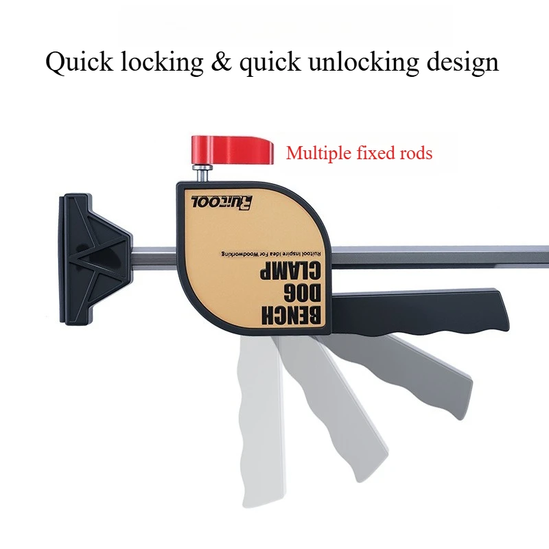 Bench Dog Clamp Tools Professional Woodworking Table Fixing Clamp Set Quick Desktop Clip Workbench Auxiliary Fixator 19mm Latch