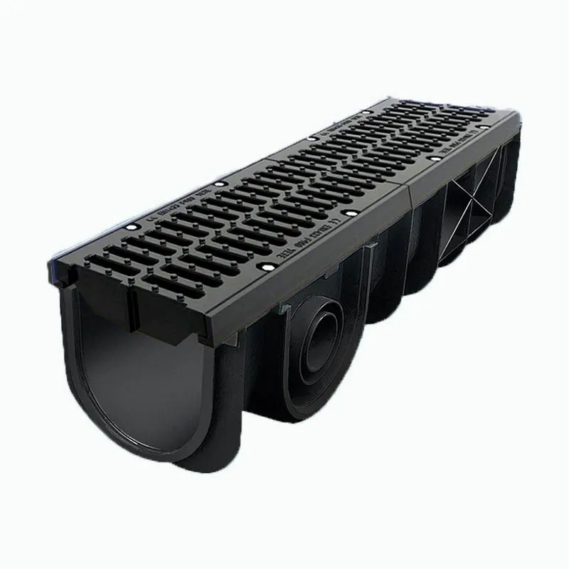 

PE high-strength U-shaped finished drain, outdoor courtyard trench engineering plastic trench