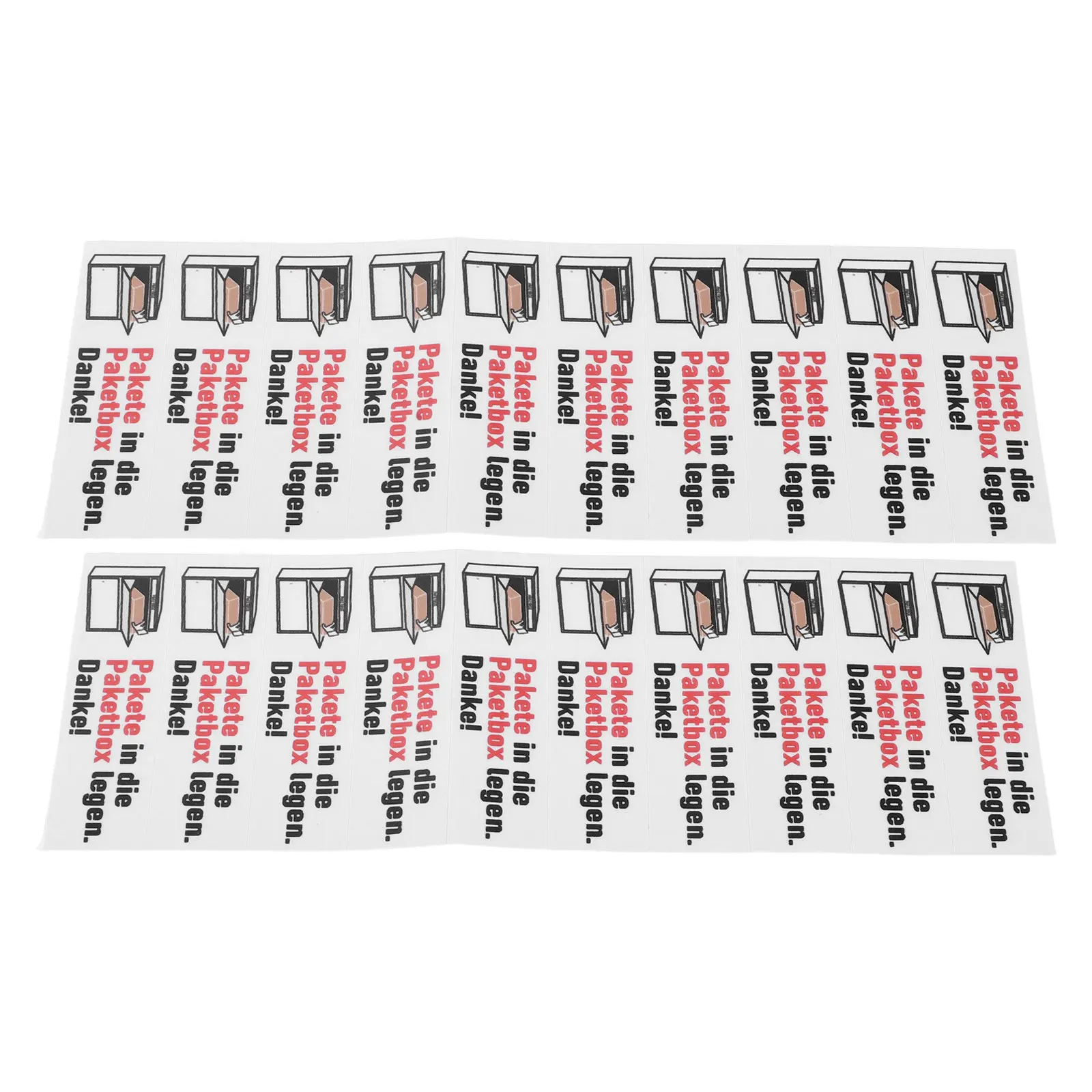 2Sheets Package Inside Box Stickers Self-Adhesive Waterproof PVC Parcel Handling Reminder Labels for Home Office Parcel Lockers